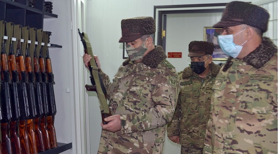 mudafie-naziri-azad-olunmush-erazilerde-yeni-insha-edilmish-herbi-obyektlerde-olub-fotovideo