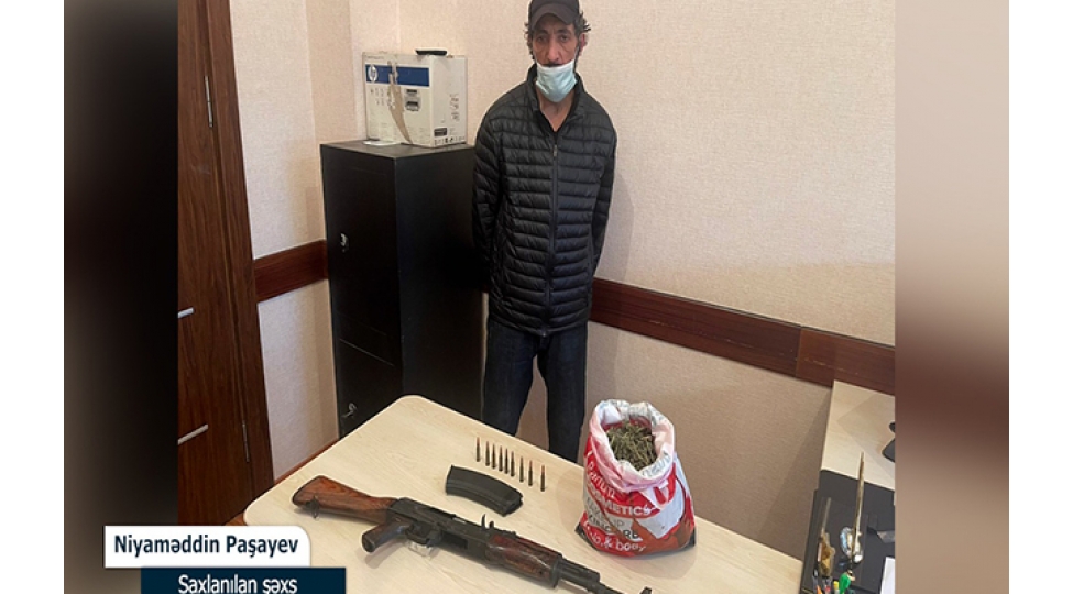 narkotik-madde-kalashnikov-9-eded-patron-video