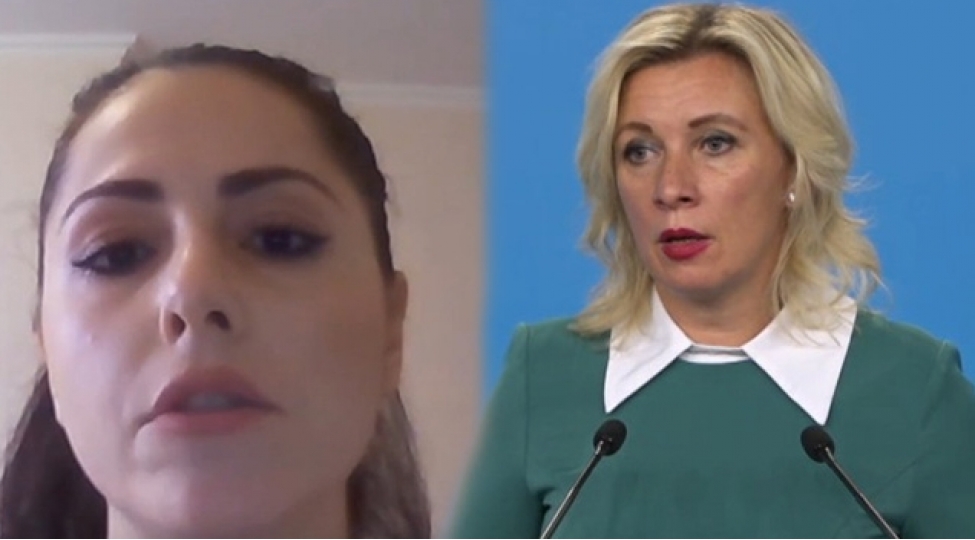 zaxarova-texribatchi-sual-veren-ermeni-jurnalisti-susdurdu-video