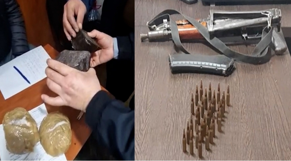 suraxanida-2-kalashnikov-2-kq-narkotik-ashkarlanib-fotovideo