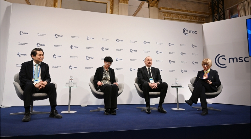 Prezident İlham Əliyev Münxendə panel müzakirələrdə iştirak edib - 