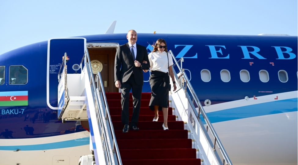 Prezident İlham Əliyev Qırğızıstana dövlət səfərinə gedib